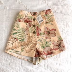 TROPICAL HIGH WAISTED SHORTS